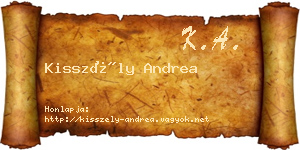 Kisszély Andrea névjegykártya